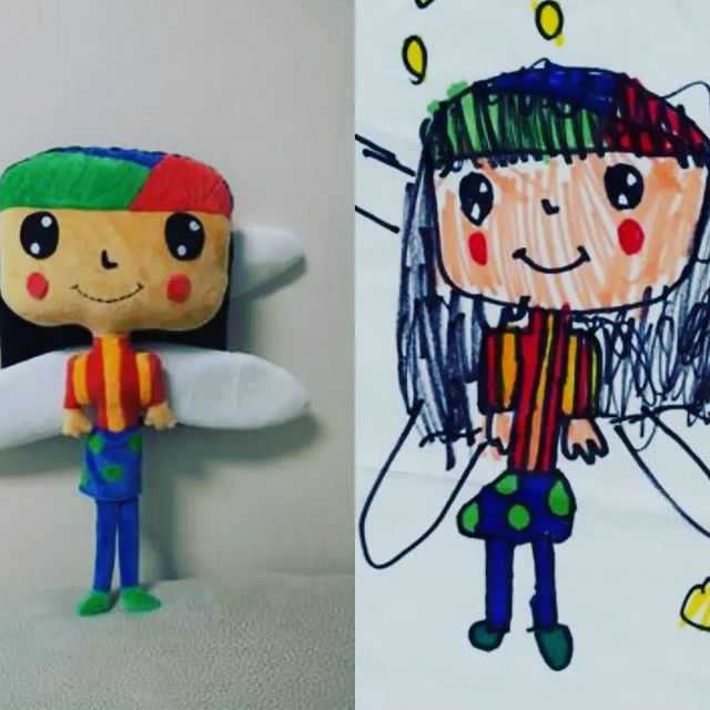 Turn Kids Drawing - Make Picture into Custom Stuffed Animal Plush Toys